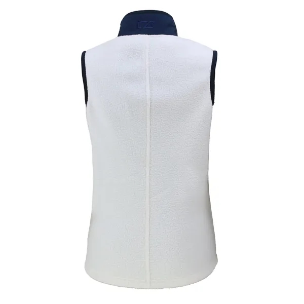 Women's vest with a full-zip, brushed fleece interior, zipper, and pockets.... from ASI 47965 Cutter & Buck