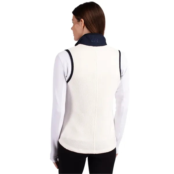 Women's vest with a full-zip, brushed fleece interior, zipper, and pockets.... from ASI 47965 Cutter & Buck