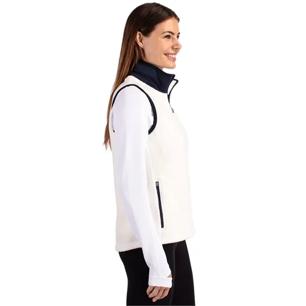 Women's vest with a full-zip, brushed fleece interior, zipper, and pockets.... from ASI 47965 Cutter & Buck