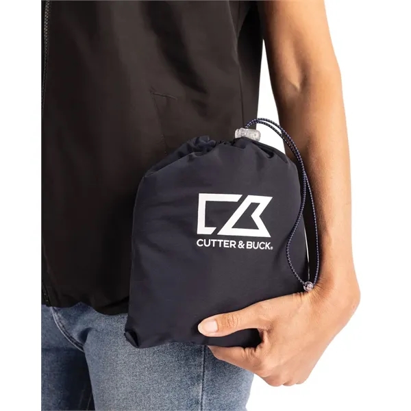 Women's vest with a full-zip, wind and water resistance, hood, and... from ASI 47965 Cutter & Buck