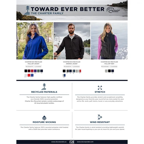 Women's vest with a full-zip, wind and water resistance, hood, and... from ASI 47965 Cutter & Buck