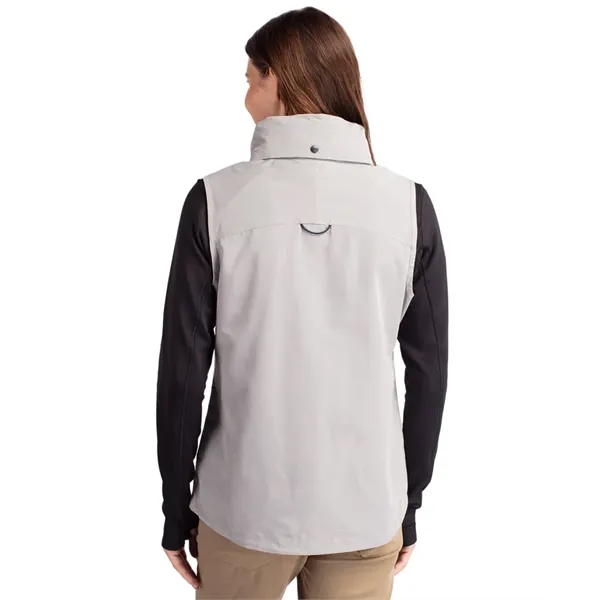 Women's vest with a full-zip, wind and water resistance, hood, and... from ASI 47965 Cutter & Buck