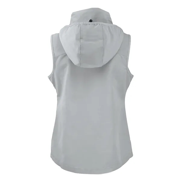 Women's vest with a full-zip, wind and water resistance, hood, and... from ASI 47965 Cutter & Buck