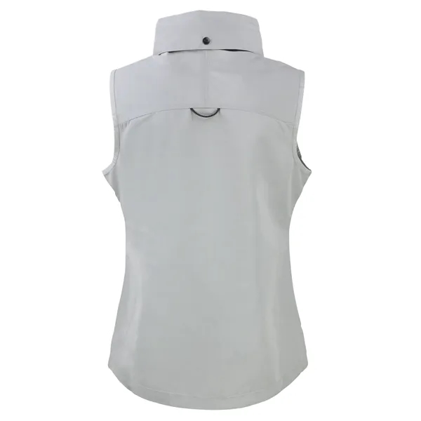 Women's vest with a full-zip, wind and water resistance, hood, and... from ASI 47965 Cutter & Buck