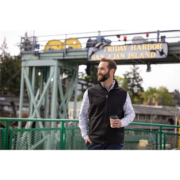 Men's vest with a full-zip, wind and water resistance, drawcord, and... from ASI 47965 Cutter & Buck