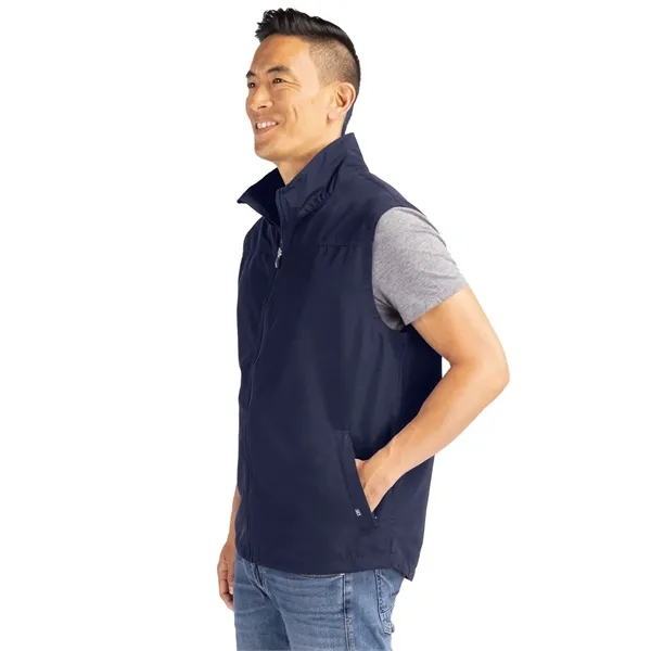 Men's vest with a full-zip, wind and water resistance, drawcord, and... from ASI 47965 Cutter & Buck