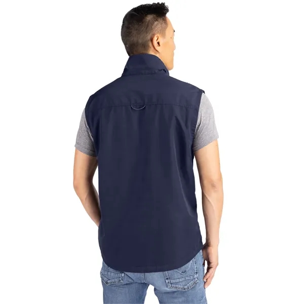 Men's vest with a full-zip, wind and water resistance, drawcord, and... from ASI 47965 Cutter & Buck