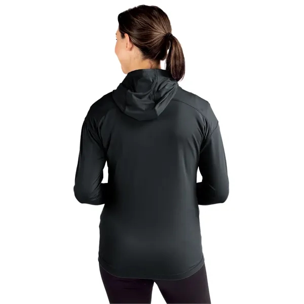 Women's sweatshirt with a full-zip, hood, four-way stretch, UPF 50+ protection,... from ASI 47965 Cutter & Buck