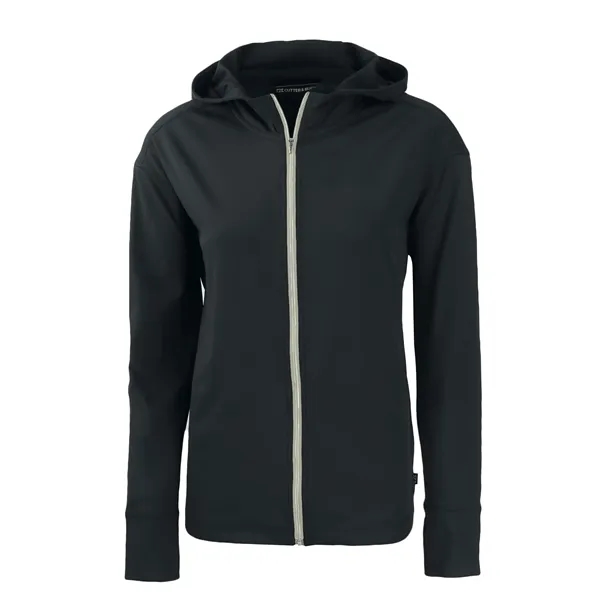Women's sweatshirt with a full-zip, hood, four-way stretch, UPF 50+ protection,... from ASI 47965 Cutter & Buck