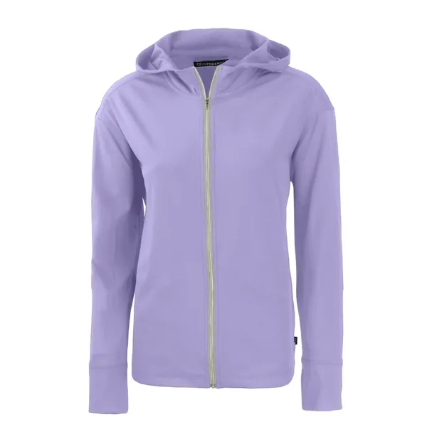 Women's sweatshirt with a full-zip, hood, four-way stretch, UPF 50+ protection,... from ASI 47965 Cutter & Buck