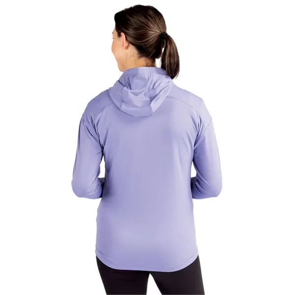 Women's sweatshirt with a full-zip, hood, four-way stretch, UPF 50+ protection,... from ASI 47965 Cutter & Buck
