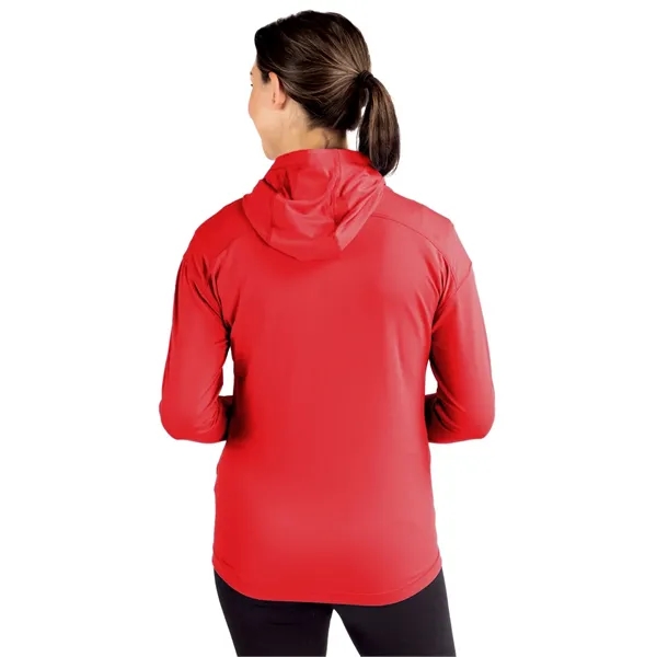 Women's sweatshirt with a full-zip, hood, four-way stretch, UPF 50+ protection,... from ASI 47965 Cutter & Buck