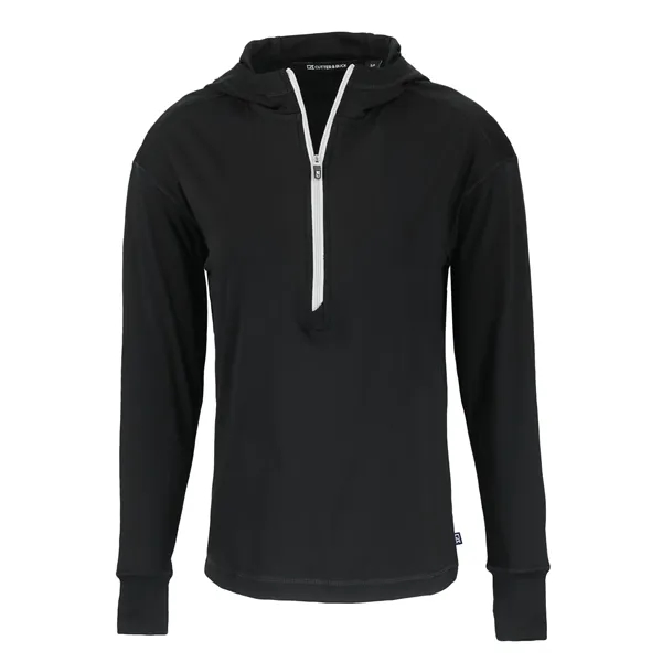 Women's sweatshirt with a half-zip, hood, moisture-wicking performance, UPF 50+ protection,... from ASI 47965 Cutter & Buck