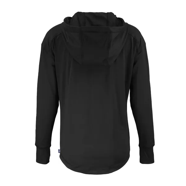 Women's sweatshirt with a half-zip, hood, moisture-wicking performance, UPF 50+ protection,... from ASI 47965 Cutter & Buck
