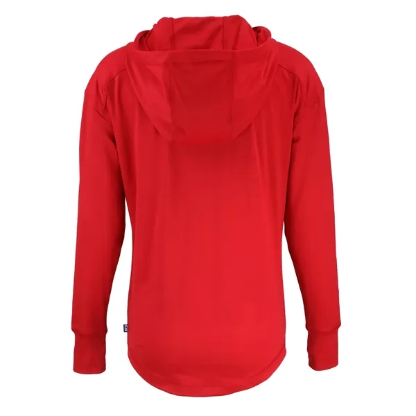 Women's sweatshirt with a half-zip, hood, moisture-wicking performance, UPF 50+ protection,... from ASI 47965 Cutter & Buck