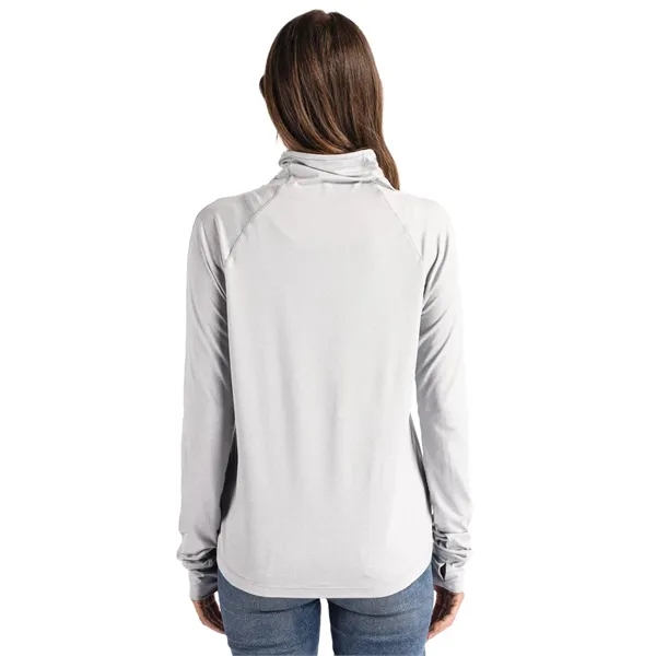 Women's sweatshirt with a funnel neck, UPF 50+ protection, and moisture-wicking... from ASI 47965 Cutter & Buck