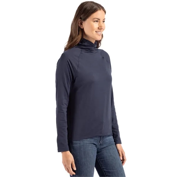Women's sweatshirt with a funnel neck, UPF 50+ protection, and moisture-wicking... from ASI 47965 Cutter & Buck