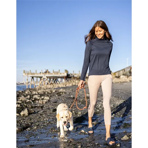 Women's sweatshirt with a funnel neck, UPF 50+ protection, and moisture-wicking... from ASI 47965 Cutter & Buck