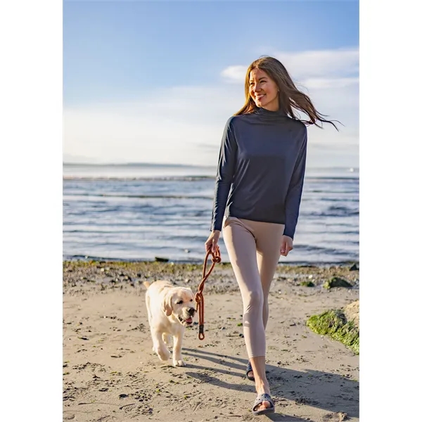 Women's sweatshirt with a funnel neck, UPF 50+ protection, and moisture-wicking... from ASI 47965 Cutter & Buck