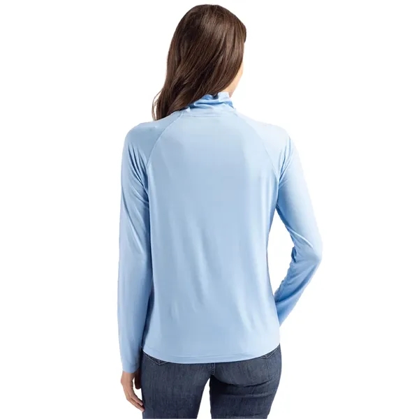 Women's sweatshirt with a funnel neck, UPF 50+ protection, and moisture-wicking... from ASI 47965 Cutter & Buck