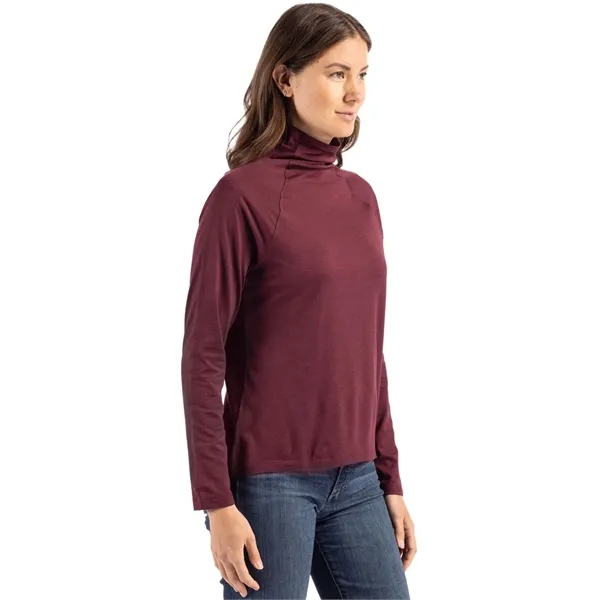 Women's sweatshirt with a funnel neck, UPF 50+ protection, and moisture-wicking... from ASI 47965 Cutter & Buck