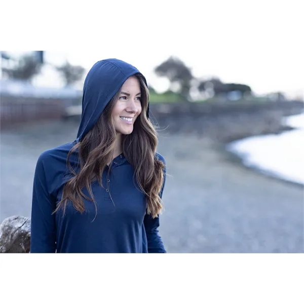 Women's sweatshirt with a hood, UPF 50+ protection, and moisture-wicking performance.... from ASI 47965 Cutter & Buck