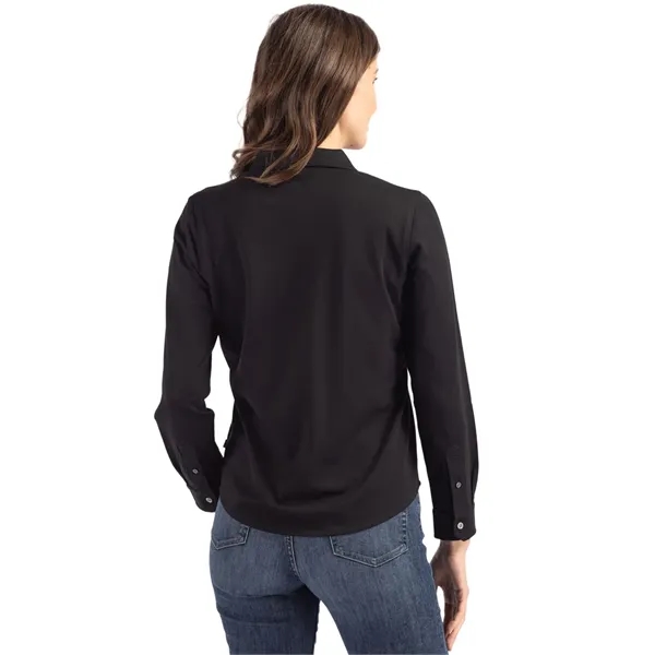 Women's dress shirt with long sleeves and UPF 50+ protection.... from ASI 47965 Cutter & Buck