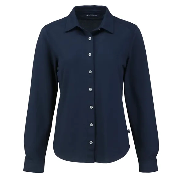 Women's dress shirt with long sleeves and UPF 50+ protection.... from ASI 47965 Cutter & Buck