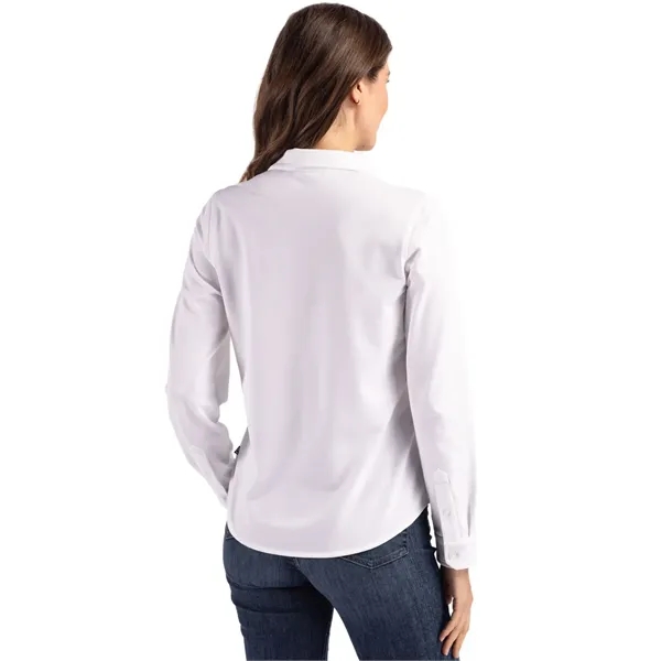 Women's dress shirt with long sleeves and UPF 50+ protection.... from ASI 47965 Cutter & Buck