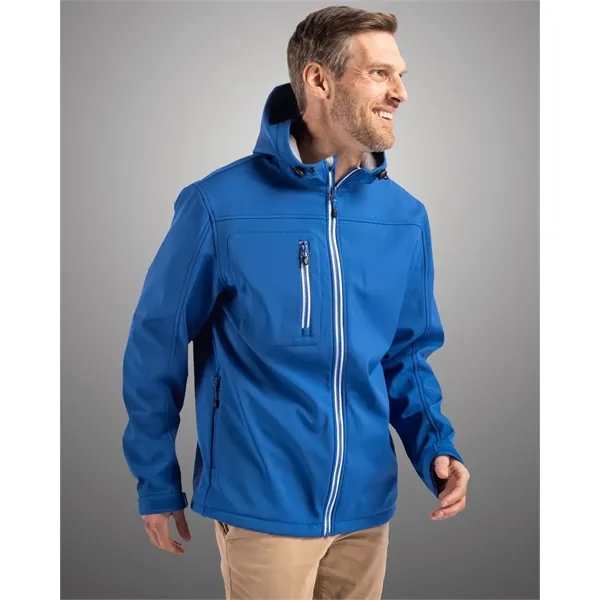 Clique Telemark Eco Stretch Softshell Full Zip Mens Hoode...... from ASI 47965 Cutter & Buck