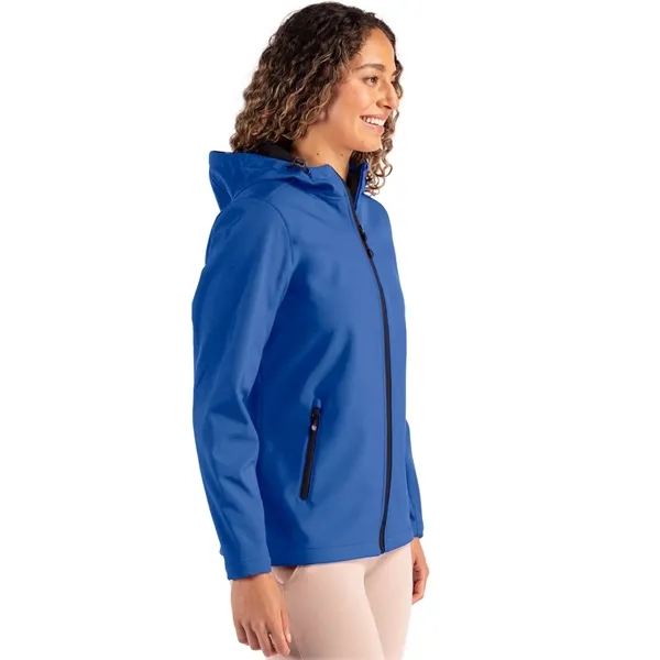 Clique Tempo Recycled Stretch Softshell Womens Hooded Jacket... from ASI 47965 Cutter & Buck
