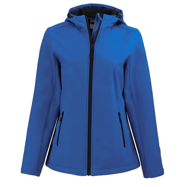 Clique Tempo Recycled Stretch Softshell Womens Hooded Jacket... from ASI 47965 Cutter & Buck