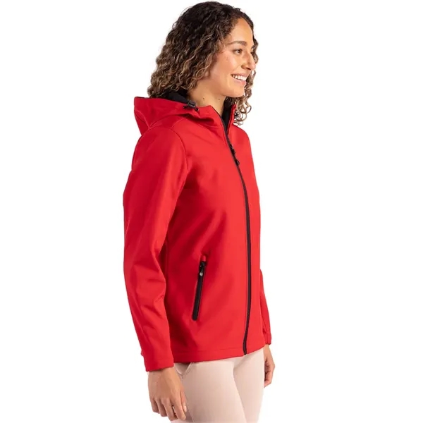 Clique Tempo Recycled Stretch Softshell Womens Hooded Jacket... from ASI 47965 Cutter & Buck