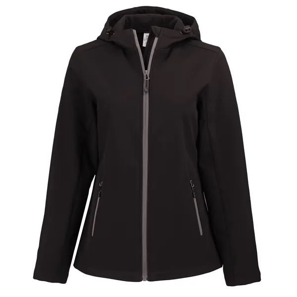 Clique Tempo Recycled Stretch Softshell Womens Hooded Jacket... from ASI 47965 Cutter & Buck