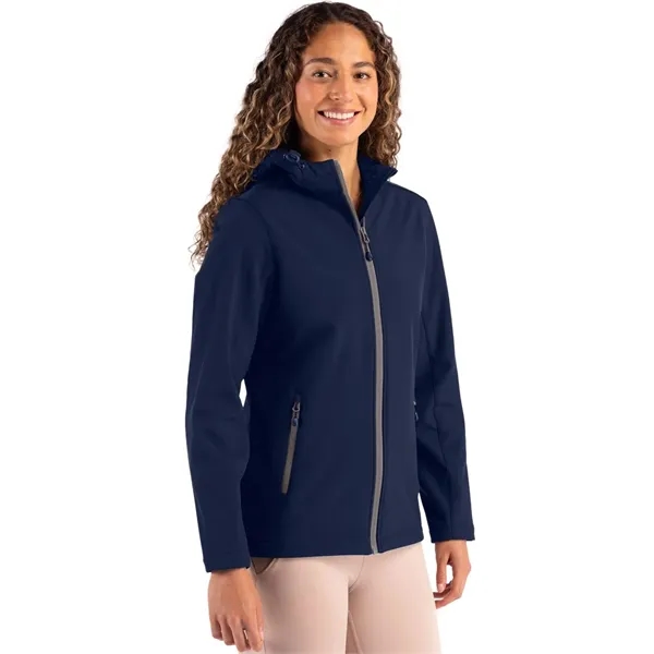 Clique Tempo Recycled Stretch Softshell Womens Hooded Jacket... from ASI 47965 Cutter & Buck