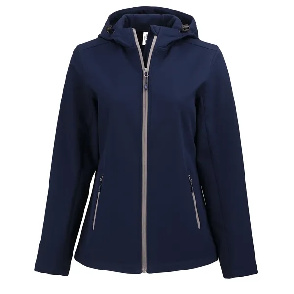 Clique Tempo Recycled Stretch Softshell Womens Hooded Jacket... from ASI 47965 Cutter & Buck