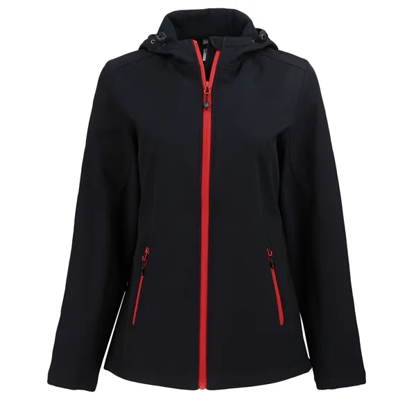 Clique Tempo Recycled Stretch Softshell Womens Hooded Jacket... from ASI 47965 Cutter & Buck