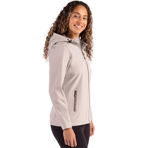 Clique Tempo Recycled Stretch Softshell Womens Hooded Jacket... from ASI 47965 Cutter & Buck
