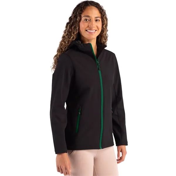 Clique Tempo Recycled Stretch Softshell Womens Hooded Jacket... from ASI 47965 Cutter & Buck