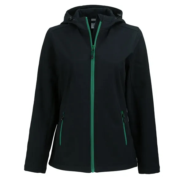 Clique Tempo Recycled Stretch Softshell Womens Hooded Jacket... from ASI 47965 Cutter & Buck