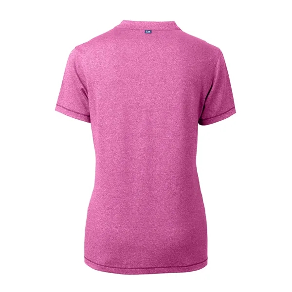 Women's top with short sleeves, matte fabric finish, UPF50+ protection, moisture-wicking... from ASI 47965 Cutter & Buck