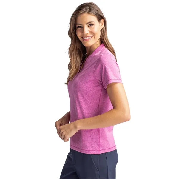Women's top with short sleeves, matte fabric finish, UPF50+ protection, moisture-wicking... from ASI 47965 Cutter & Buck