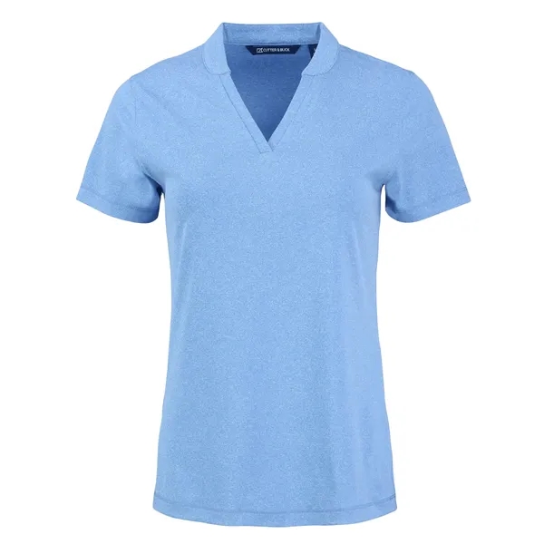 Women's top with short sleeves, matte fabric finish, UPF50+ protection, moisture-wicking... from ASI 47965 Cutter & Buck