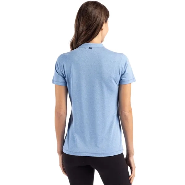 Women's top with short sleeves, matte fabric finish, UPF50+ protection, moisture-wicking... from ASI 47965 Cutter & Buck