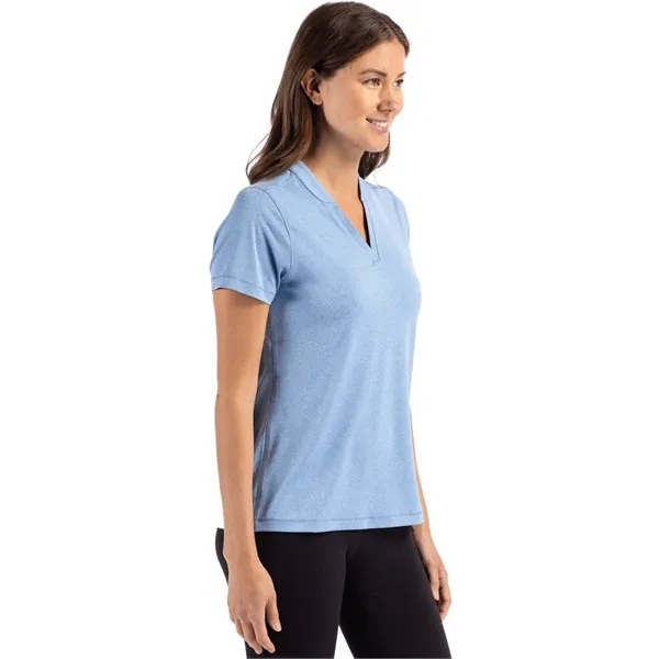 Women's top with short sleeves, matte fabric finish, UPF50+ protection, moisture-wicking... from ASI 47965 Cutter & Buck