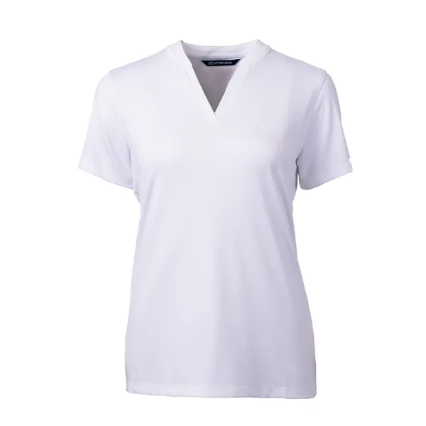 Women's top with short sleeves, matte fabric finish, UPF50+ protection, moisture-wicking... from ASI 47965 Cutter & Buck