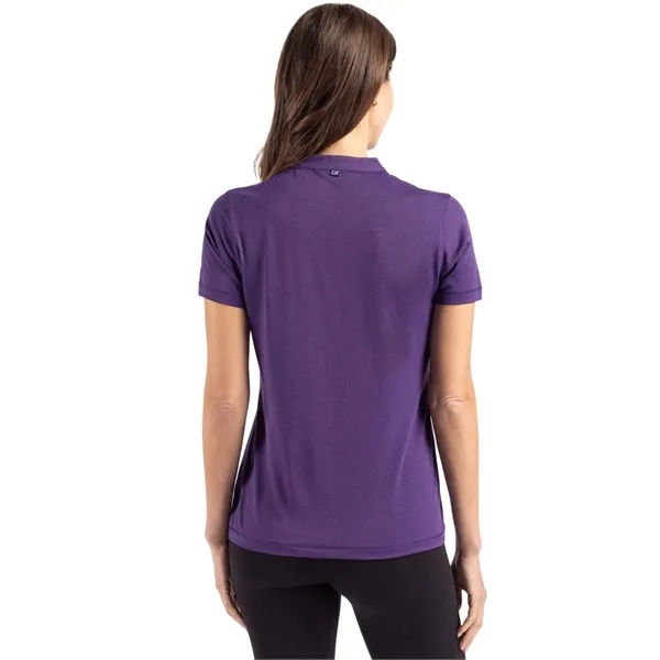 Women's top with short sleeves, matte fabric finish, UPF50+ protection, moisture-wicking... from ASI 47965 Cutter & Buck