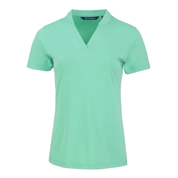Women's top with short sleeves, matte fabric finish, UPF50+ protection, moisture-wicking... from ASI 47965 Cutter & Buck