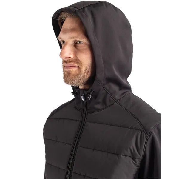 Men's jacket with a full-zip, hood, softshell, and wind and water... from ASI 47965 Cutter & Buck