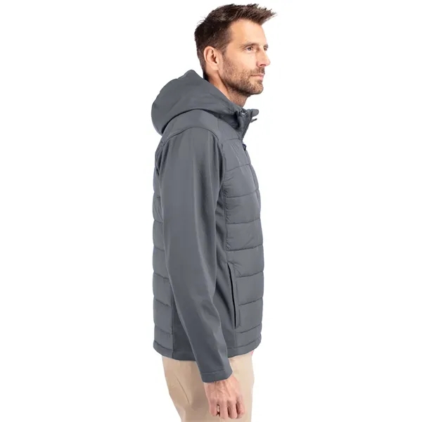 Men's jacket with a full-zip, hood, softshell, and wind and water... from ASI 47965 Cutter & Buck
